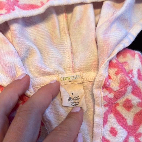 Crewcuts Pink and White Kids Swim Coverup - Picture 2 of 2
